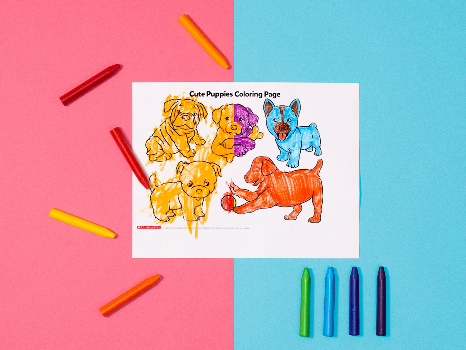 How should 5 year olds color?