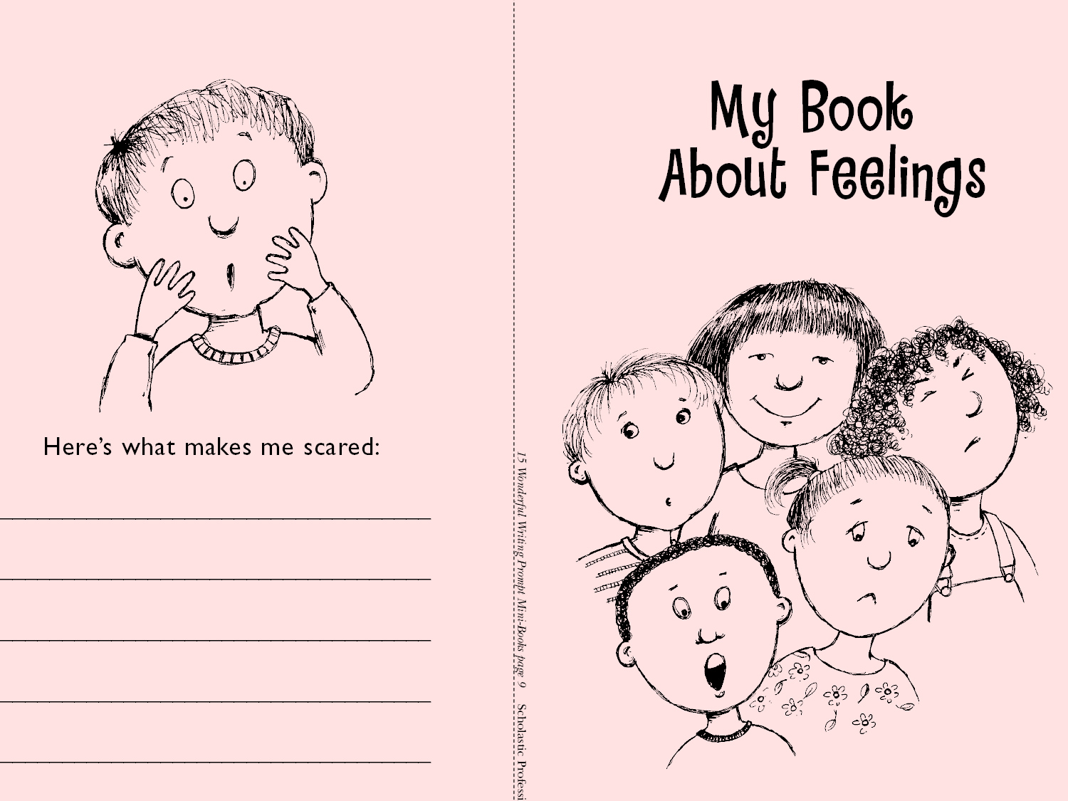 Minibook Feelings Worksheets Printables Scholastic Parents