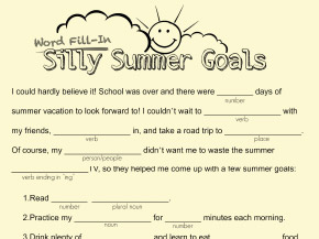 Silly Summer Goals | Worksheets & Printables | Scholastic | Parents