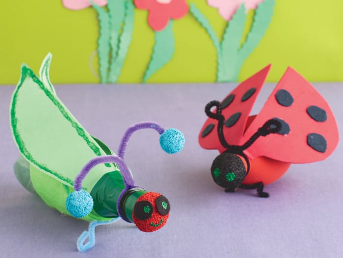 Recycling Craft Plastic Bottle Bug Buddies