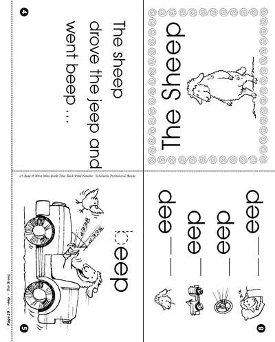 Minibook: Word Family _eep | Worksheets & Printables | Scholastic | Parents