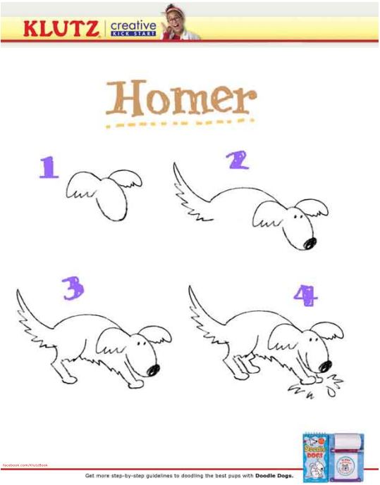 Draw A Dog In 4 Easy Steps Worksheets Printables Scholastic