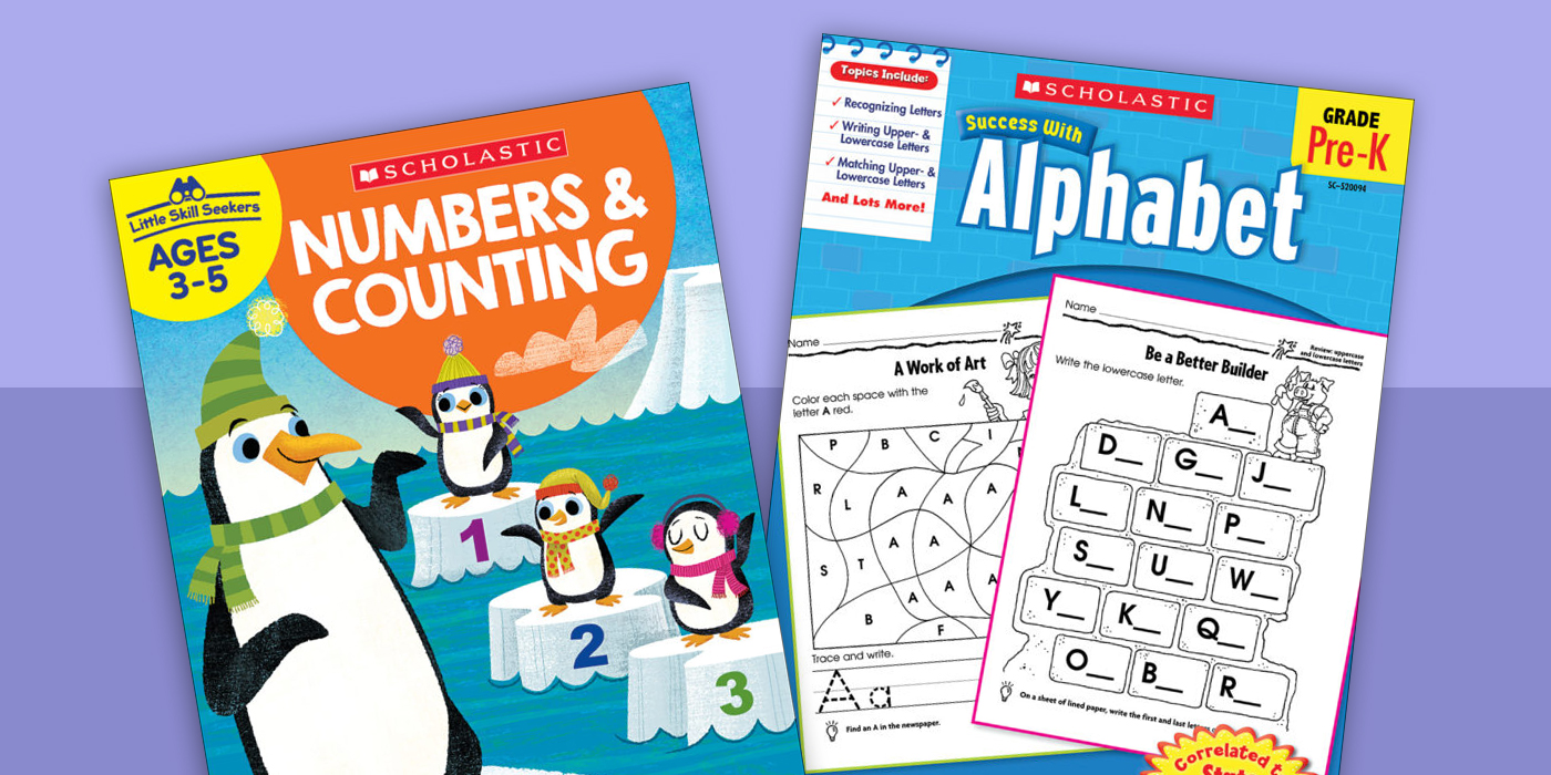 Learn Number Letters Shapes Animal & Sight Words Workbook with 8