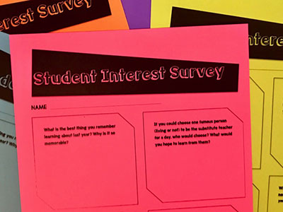 Student Interest Surveys: Getting to Know You | Scholastic
