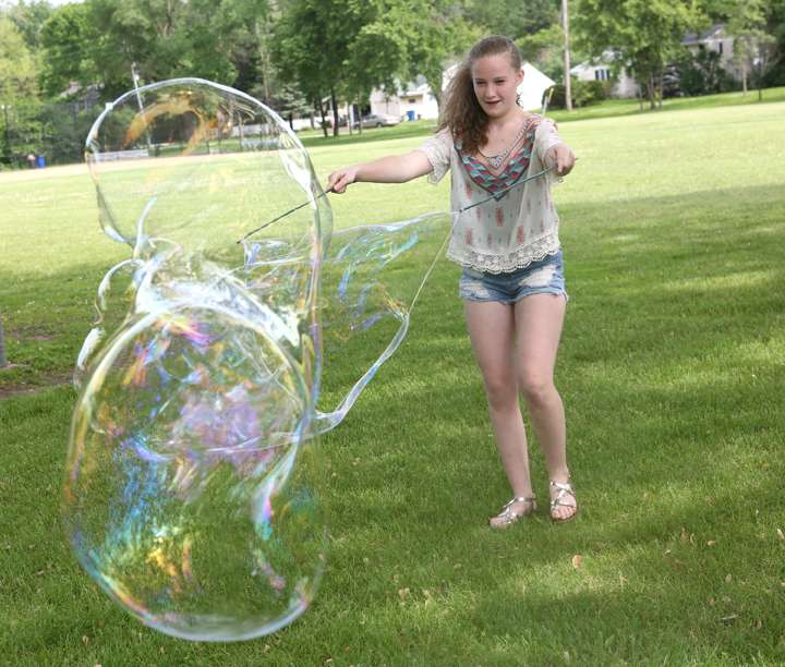 Get Outside to Make Giant Dish Soap Bubbles