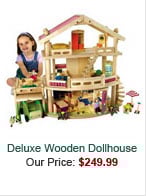 Deluxe Wooden Dollhouse