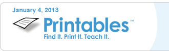 January 4,2013 - Printables