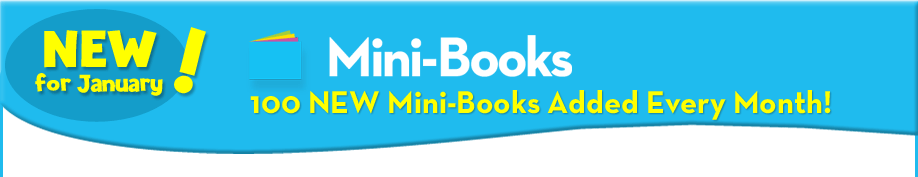 New for December! Mini-Books | 100 NEW Mini-Books Added Every Month!