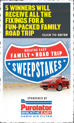 5 Winners Will Receive All the Fixings for a Fun-packed Family Road Trip