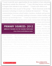 Primary Sources 2012