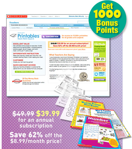 Scholastic Printables: Find It, Print It, Teach It | Scholastic.com