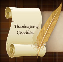 Thanksgiving Checklist