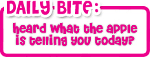 daily bite: heard what the apple is telling you today?