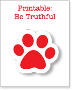 Printable - Be Truthful