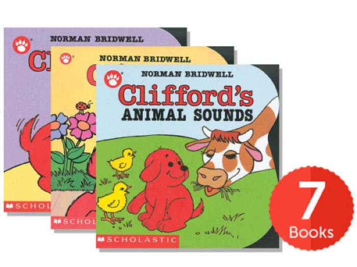 Clifford the Small Red Puppy Board Book Bundle (Pack of 7)