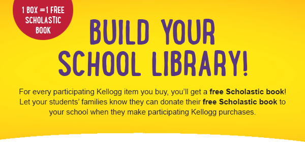 Up to 10 Free Books from Kellogg’s     (when purchasing participating items)