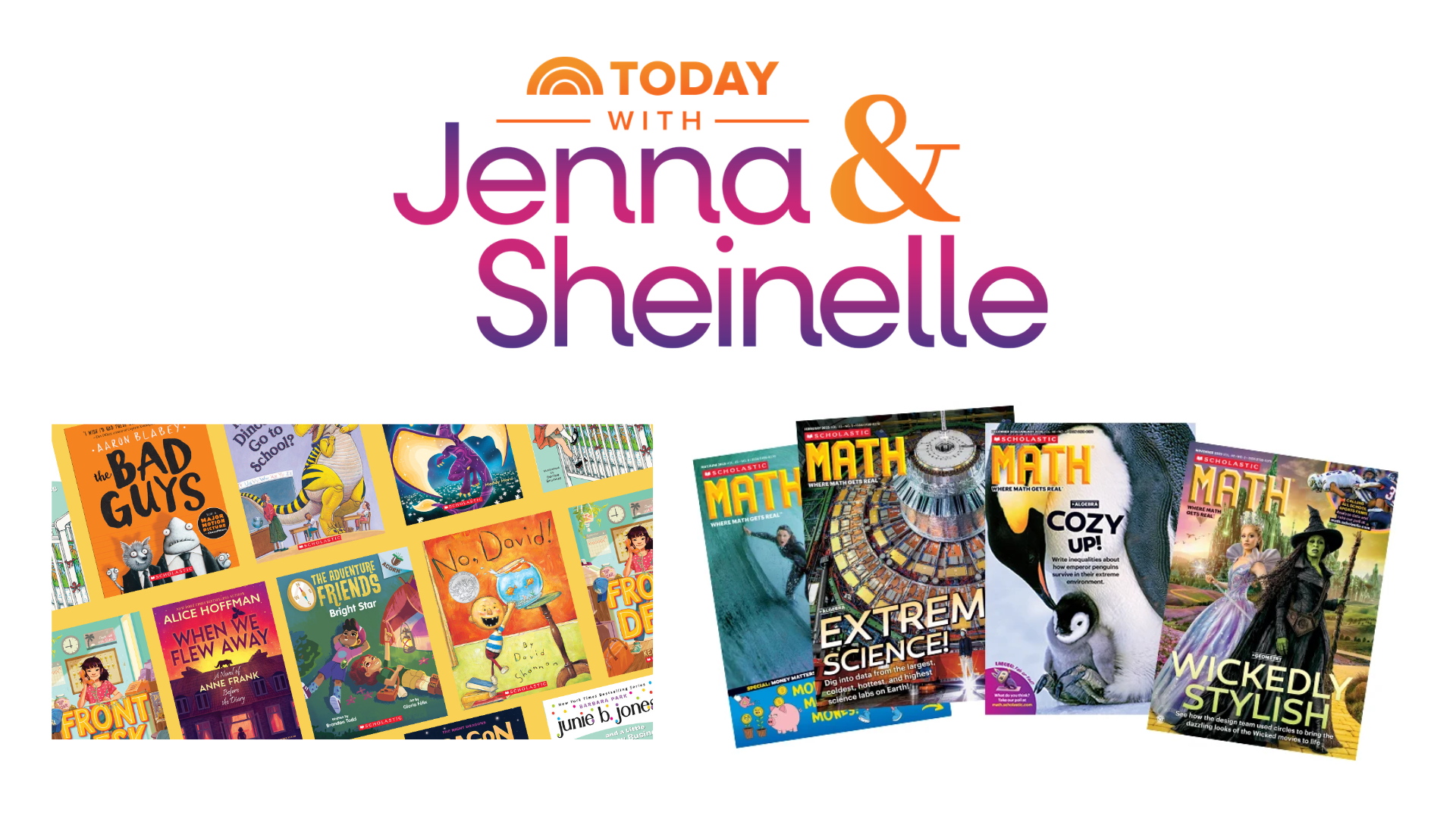 Today show logo with books and magazines 