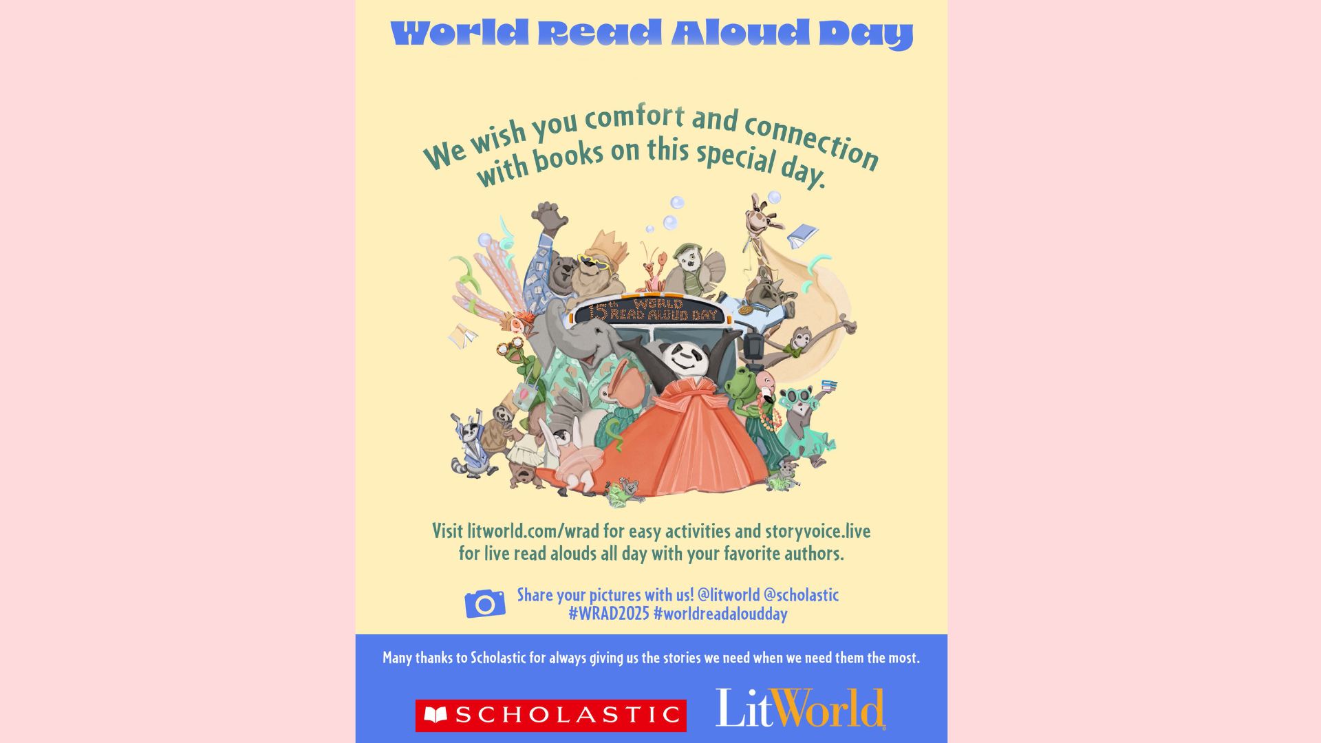 LitWorld and Scholastic Celebrates World Read Aloud Day