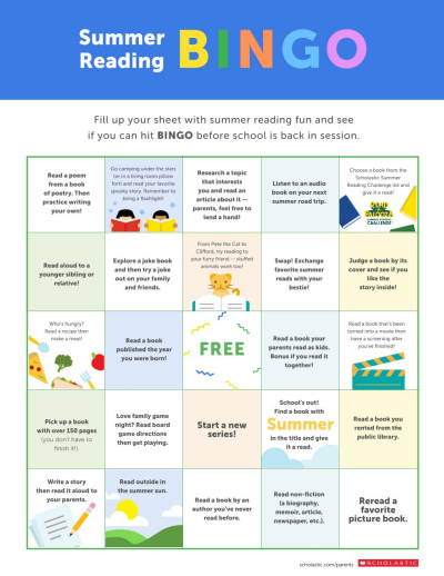 Summer Homework Chart