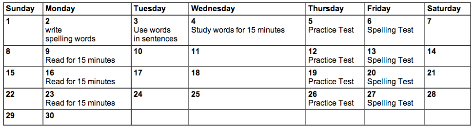 organize a homework