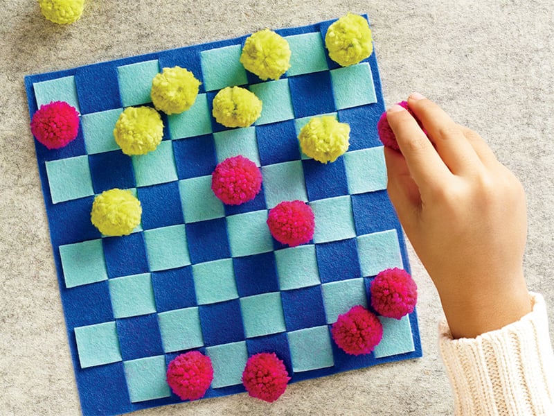 Felt Craft: Checker Board