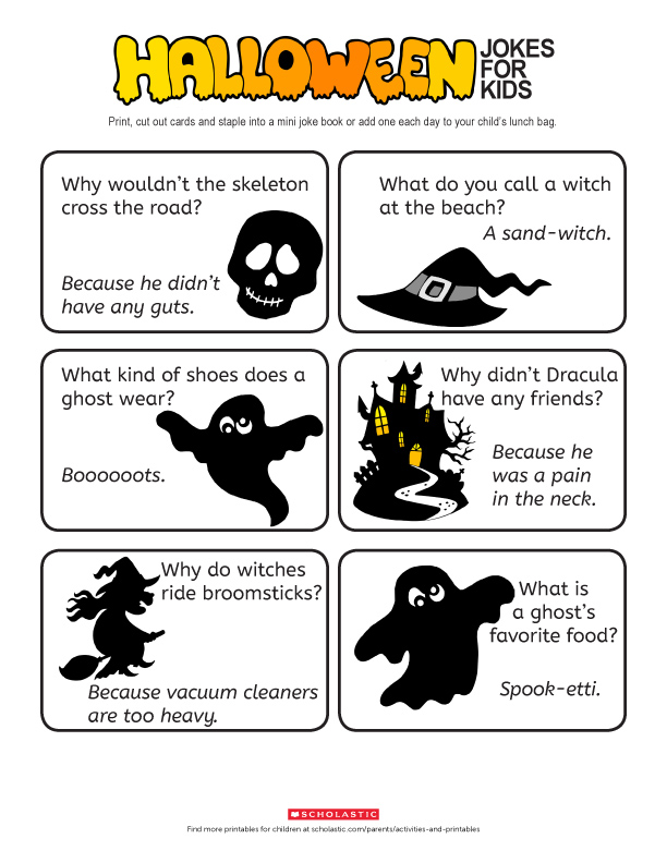 A Silly Halloween Jokes Printable For Reading And Giggling Scholastic Parents,Mother In Laws Tongue Blooms