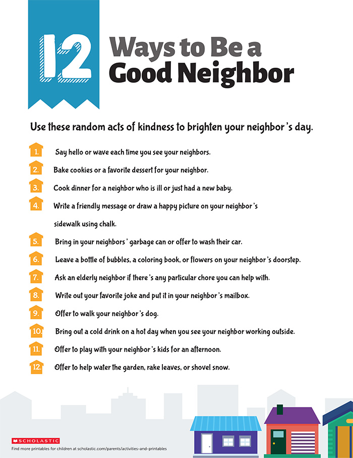 12 Ways To Teach Your Child To Be A Great Neighbor | Scholastic | Parents