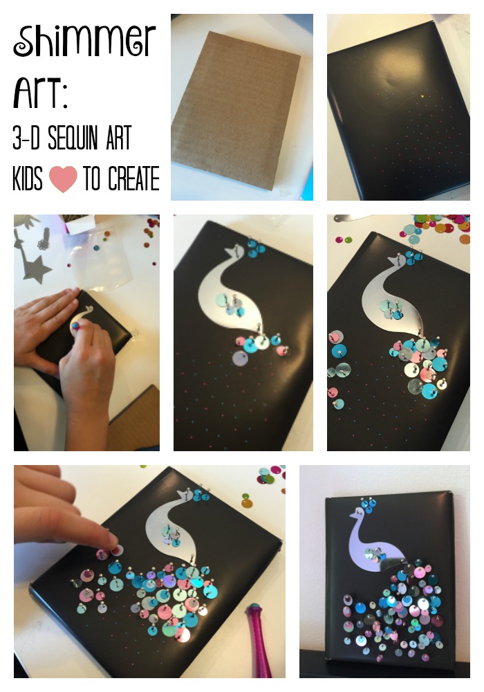 Swoon-worthy 3-D Sequin Shimmer Art