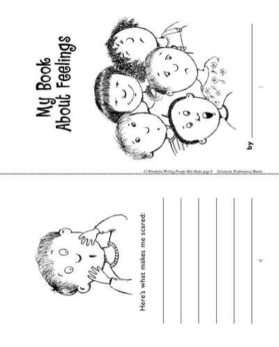 Minibook Feelings Worksheets Printables Scholastic Parents