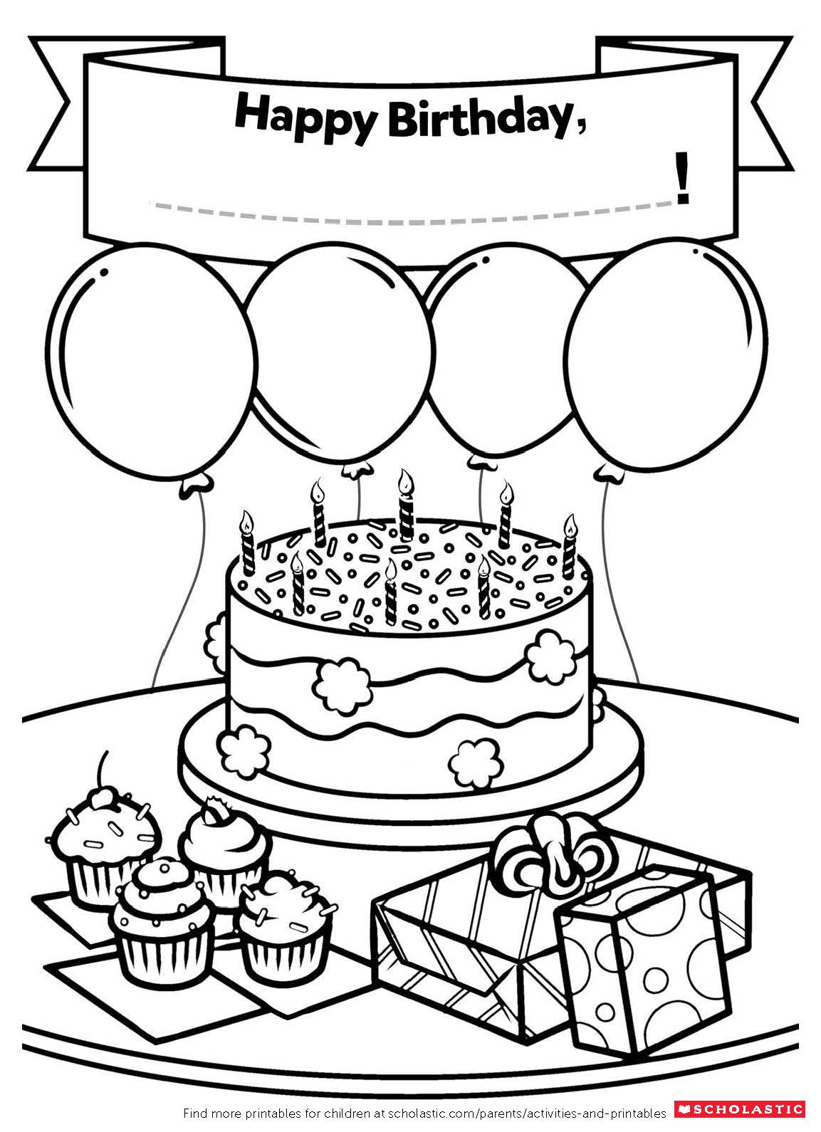 birthday cards to color for kids Knutselen feest kissing ...