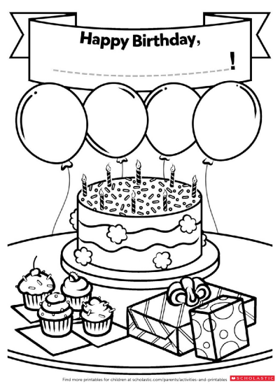 A Homemade Birthday Card Worksheets And Printables Scholastic Parents