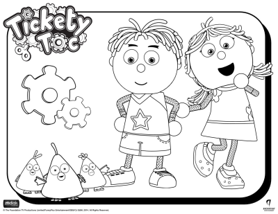 Download Tickety Toc Pages Coloring Pages