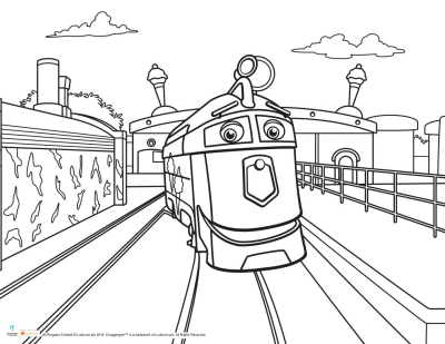 Chuggington Coloring Sheet Scholastic Parents