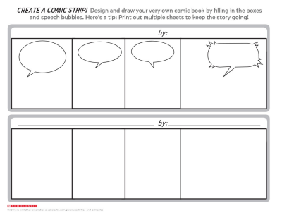 Comic Book Paper Templates PDF 100 Printable Layouts for Kids 