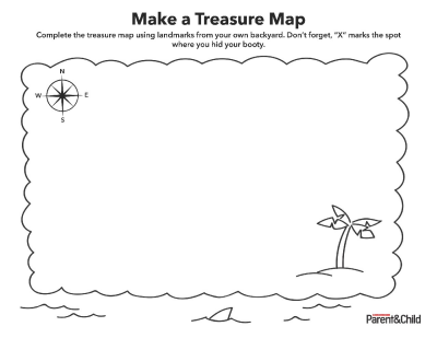 Printable Treasure Map Template Free