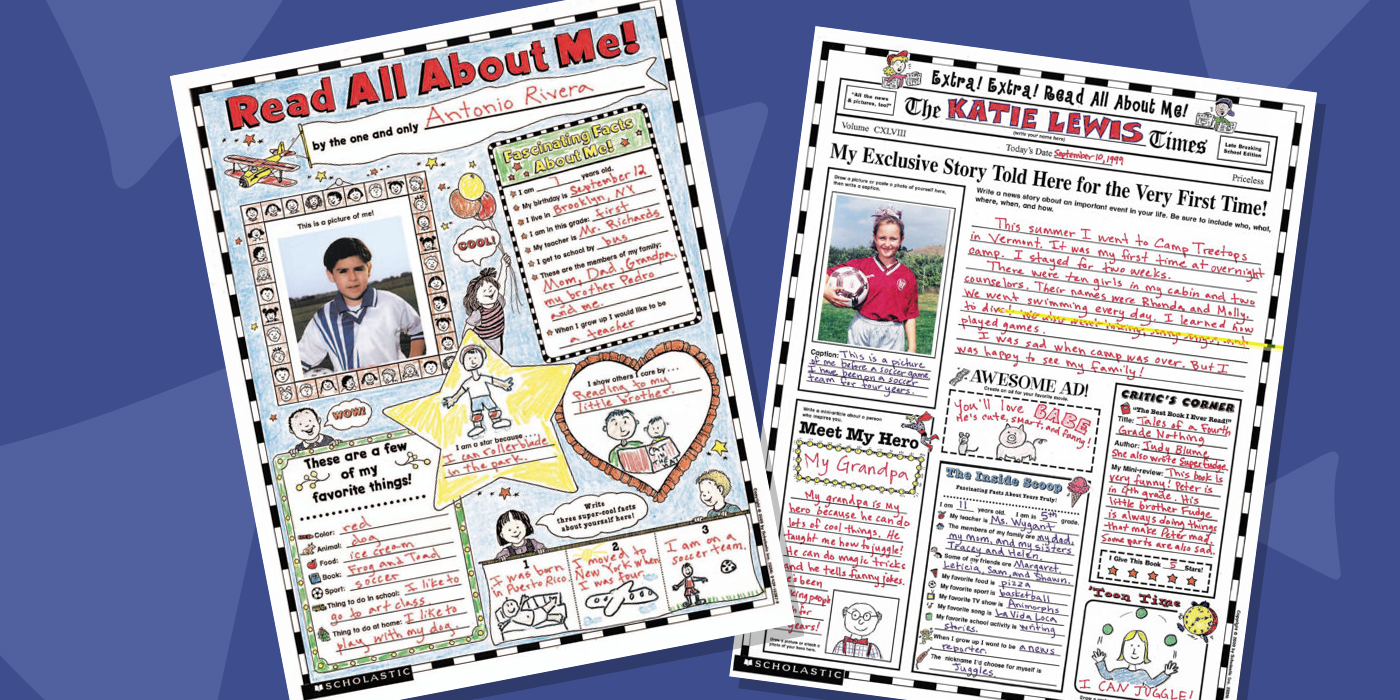 all about me poster printable