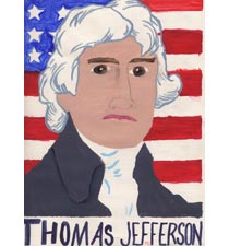 Thomas Jefferson By Samantha, 7, New York