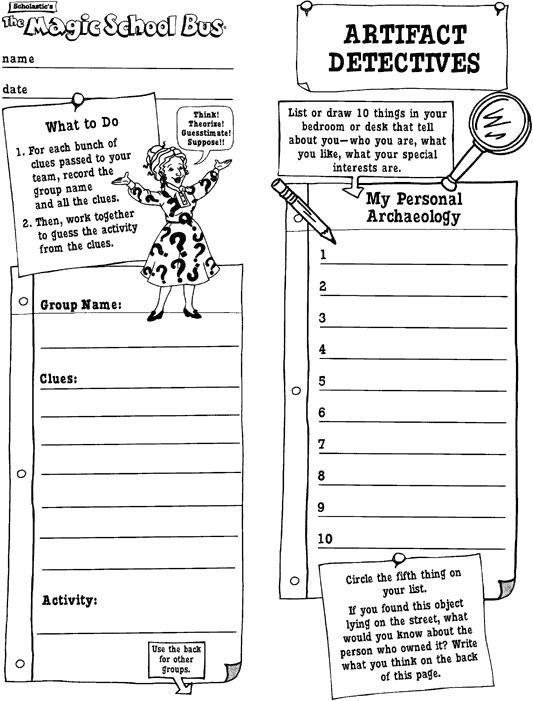 Artifact Detectives Scholastic