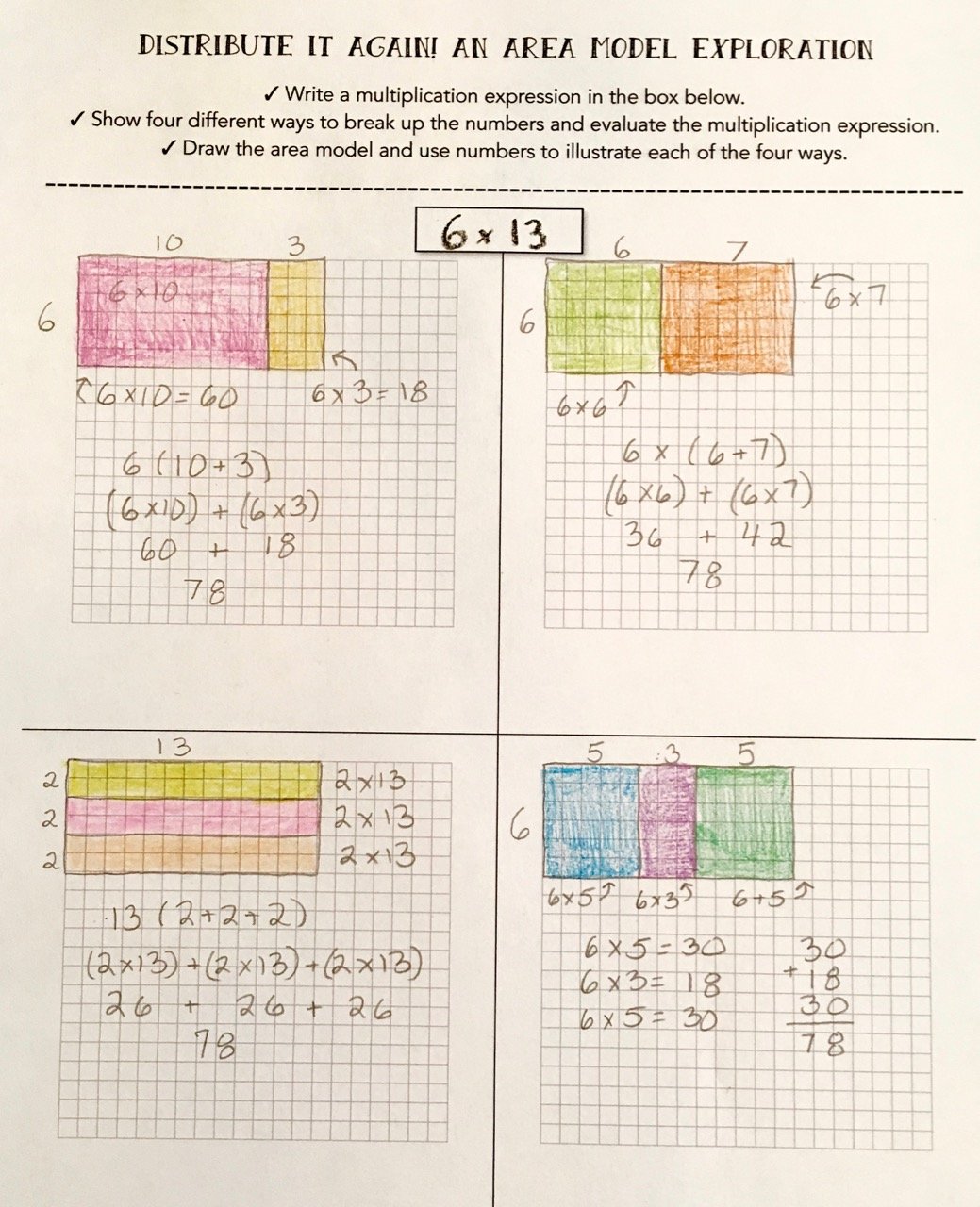 Teaching Multiplication With the Distributive Property ...