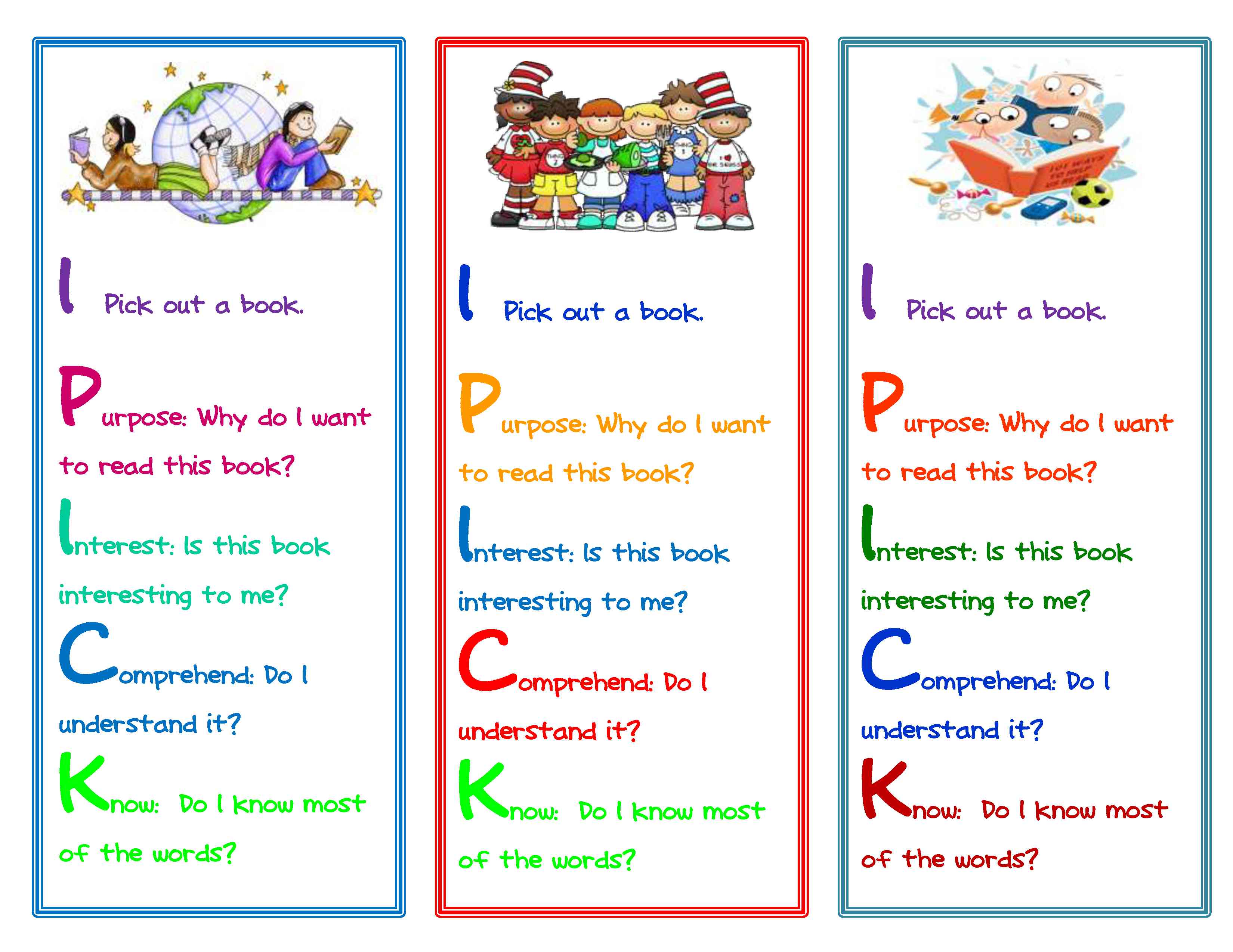 I Pick Anchor Chart