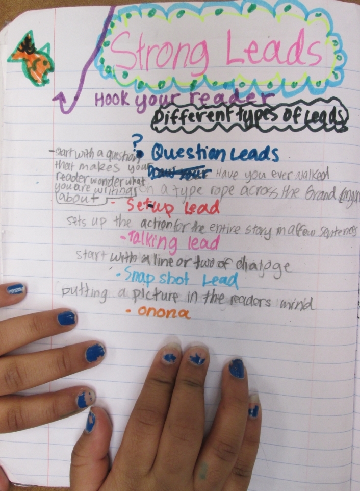 Personal Narrative Anchor Chart