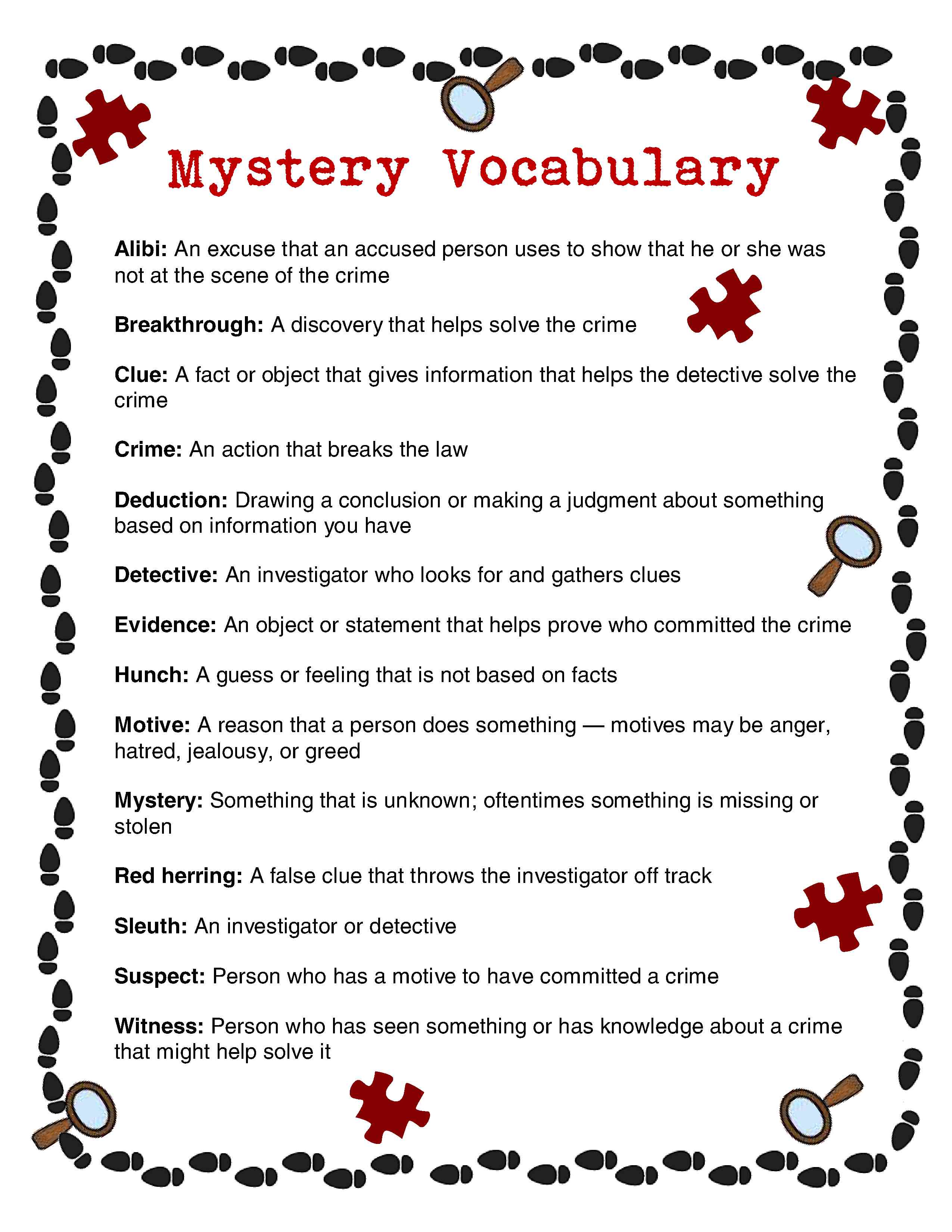 Story Writing Worksheets Fresh solving A Mystery Writing Worksheet Wednesday