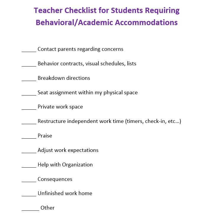 2nd Grade Behavior Chart