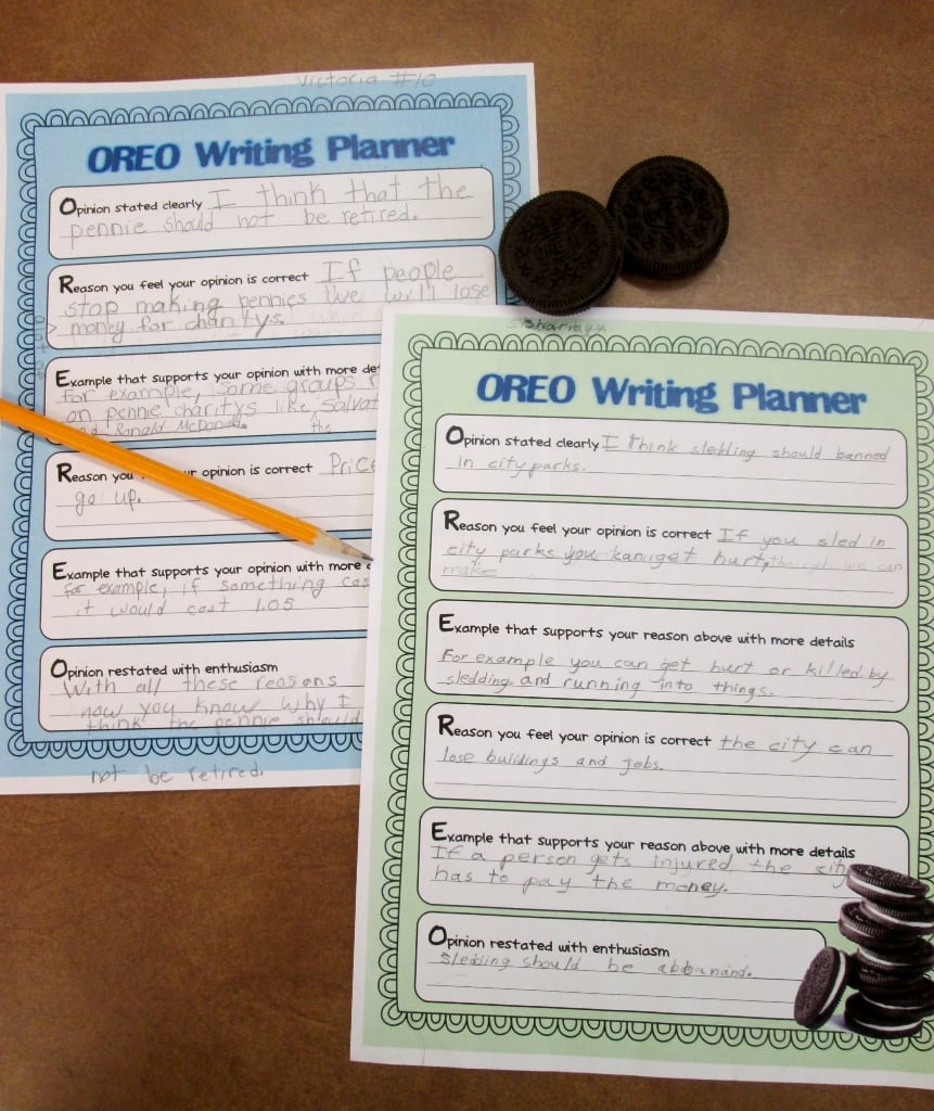 Oreo Persuasive Writing Anchor Chart