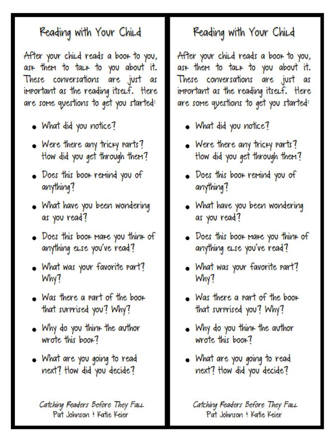 Connecting Home and School With a Reading Cafe Scholastic