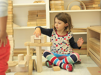 wooden block play