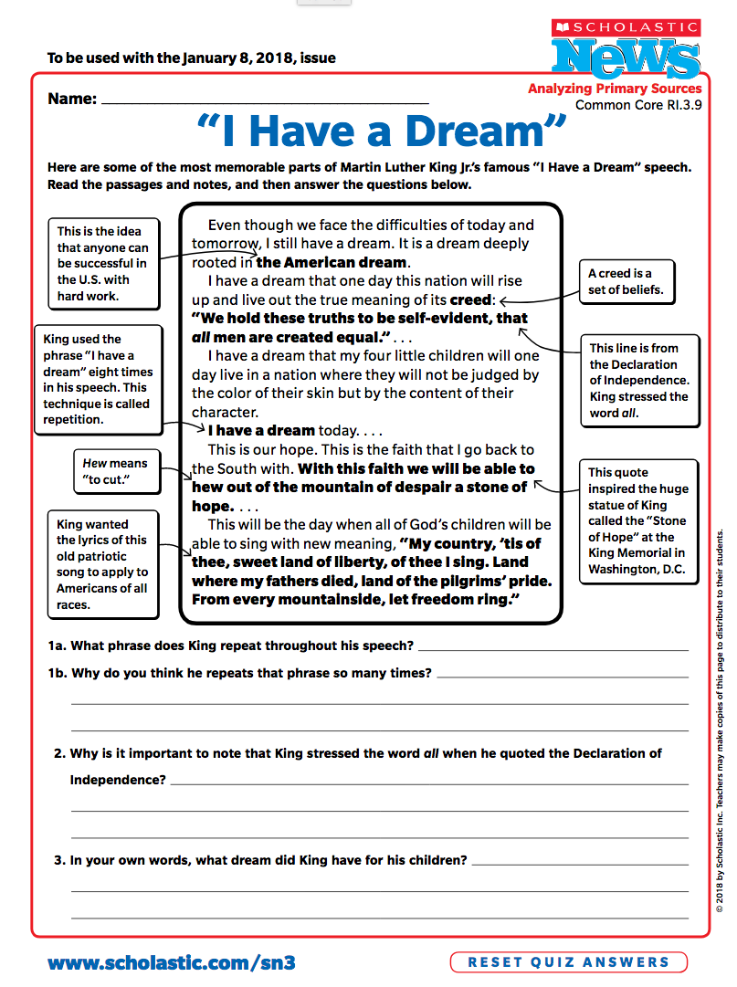 analysis of i have a dream speech pdf