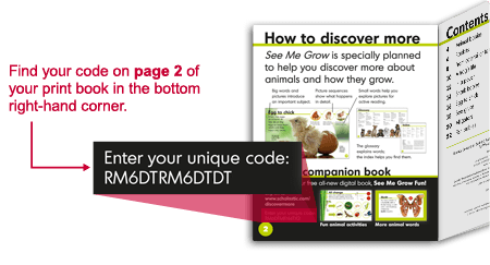Find your code at the bottom of page 2 or 3 in your print book.
