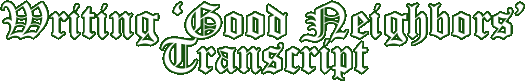 Writing Good Neighbors