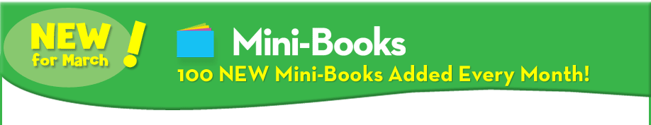 New for December! Mini-Books | 100 NEW Mini-Books Added Every Month!